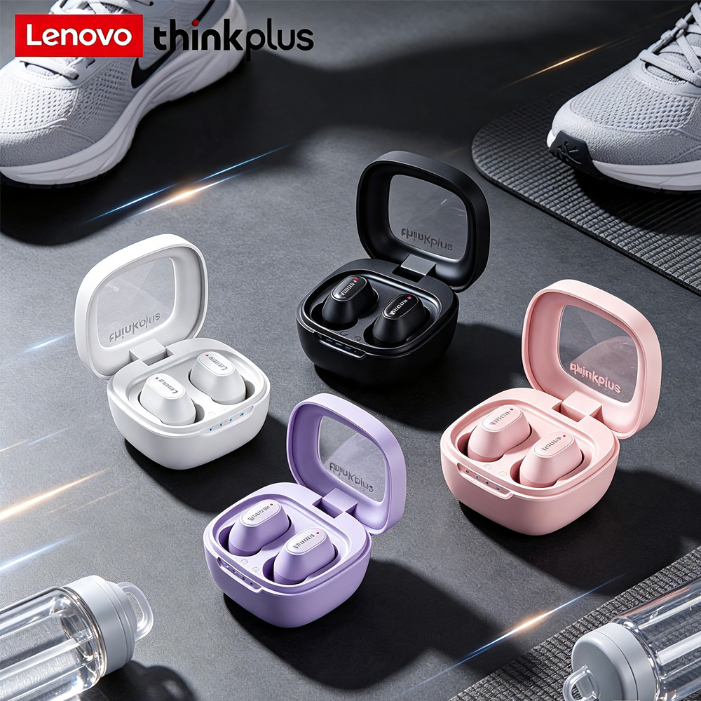 Tws Earbuds Bluetooth 5.3 - Lenovo XT62 세련된 투명 캡슐 TWS