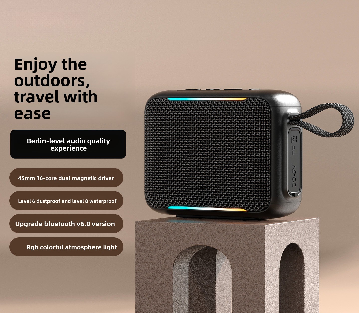 Portable Bluetooth Speaker Waterproof Ipx7 - 새로운 야외 방수 휴대용 블루투스 베이스