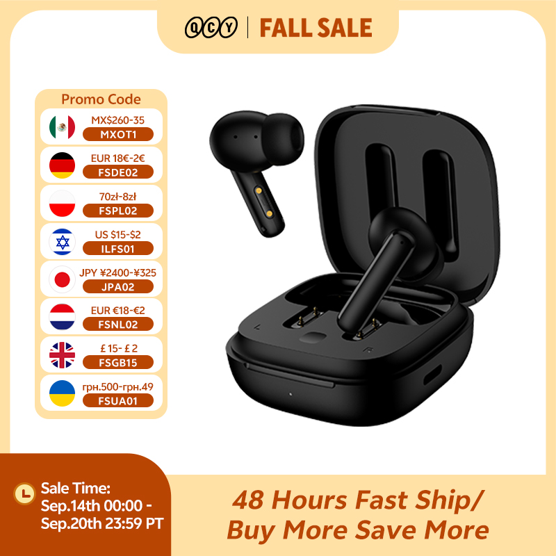 Tws Earbuds Bluetooth 5.3 - 큐씨와이 T13 ANC 무선 이어폰, 블루투스