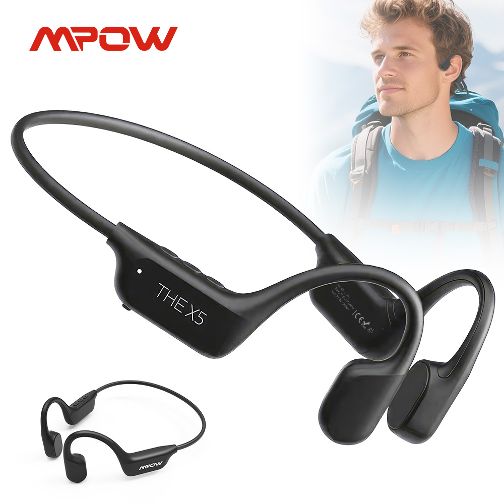 Bone Conduction Running Headphones - Mpow X5 골전도 헤드폰 오픈형 이어폰