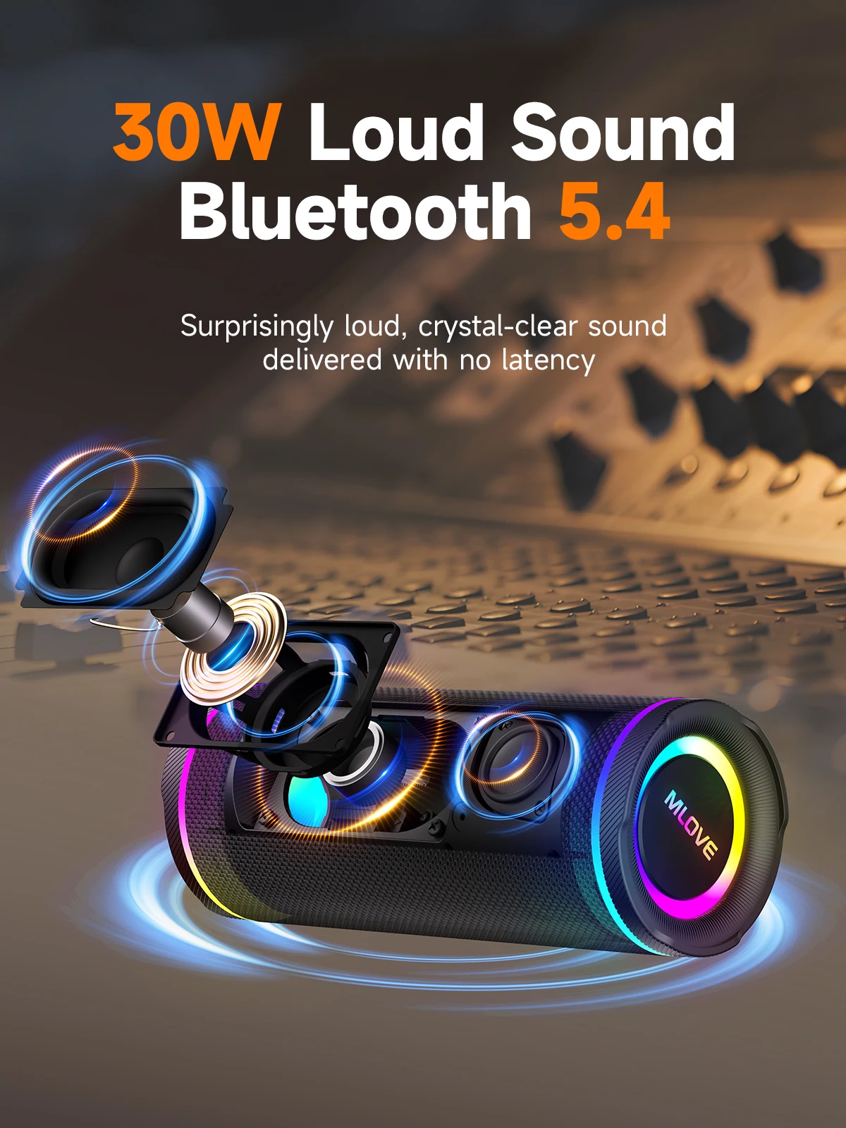 MLOVE E80 휴대용 블루투스 스피커 – 강력한 듀 - Portable Bluetooth Speaker Waterproof Ipx7 리뷰 및 가격