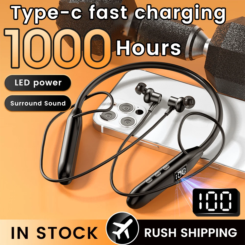 Olaf 무선 이어폰 Bluetooth5.3 헤드폰 이 - Magnetic Neckband Sports Earphones 리뷰 및 가격