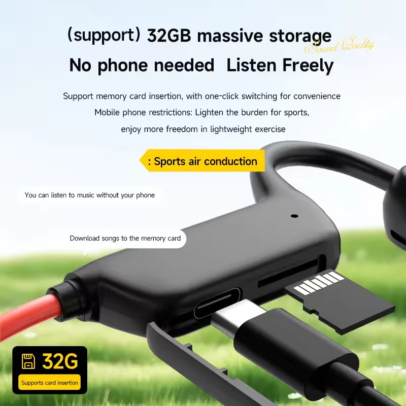 새로운 골전도 헤드셋 블루투스 5.4 마이크 내장 방수 - Bone Conduction Running Headphones 리뷰 및 가격