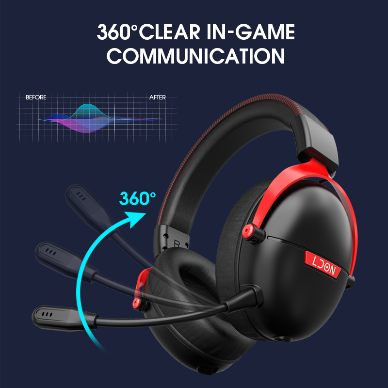 LDON F04 게이밍 무선 헤드폰 마이크 포함 오버이 - Anc Wireless Over Ear Headphones 리뷰 및 가격