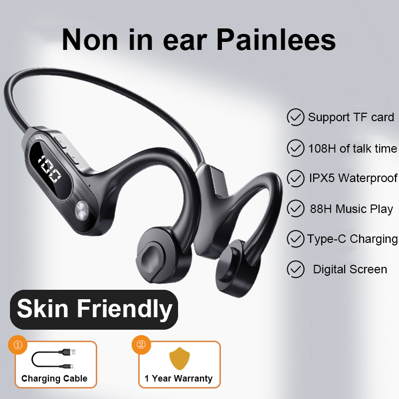 골전도 블루투스 5.3 이어버드 걸이식 이어후크, IP - Bone Conduction Running Headphones 리뷰 및 가격