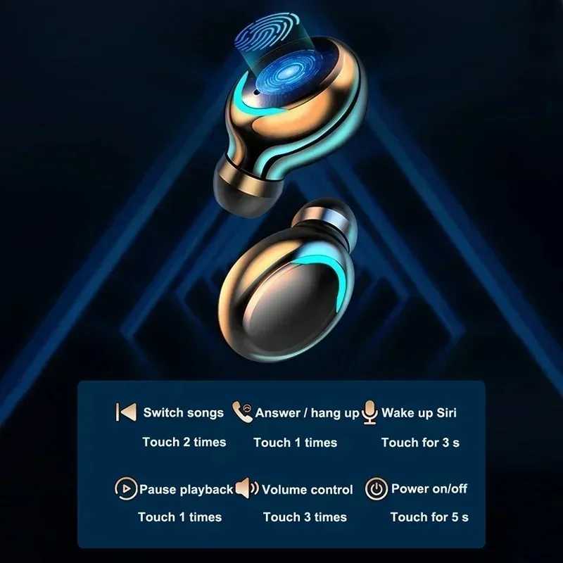 새로운 F9 블루투스 헤드폰 9D 스테레오 고음질 스포 - Tws Earbuds Bluetooth 5.3 리뷰 및 가격