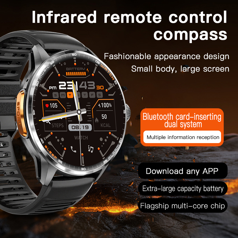 H100 글로벌 스마트 워치 안드로이드 8.1 OS 5 - Smartwatches 리뷰 및 가격