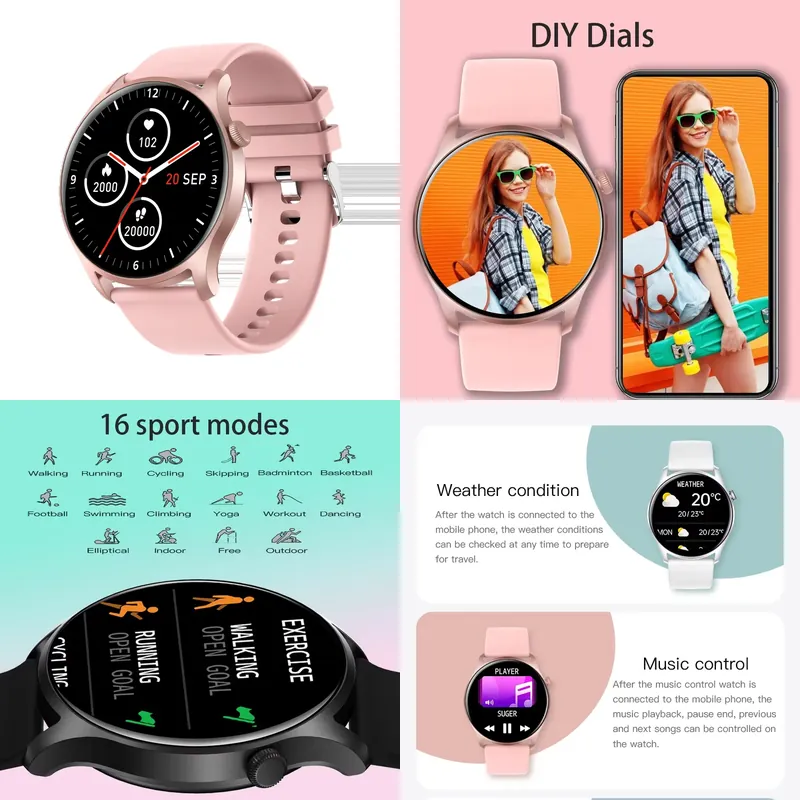 SENBONO MAX8 남성용 스마트 시계 여성용 음악 - Smartwatches 리뷰 및 가격