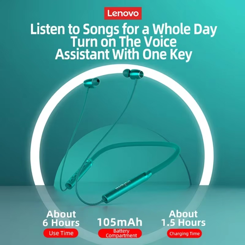 100% 오리지널 Lenovo HE05X 블루투스 이어 - Magnetic Neckband Sports Earphones 리뷰 및 가격