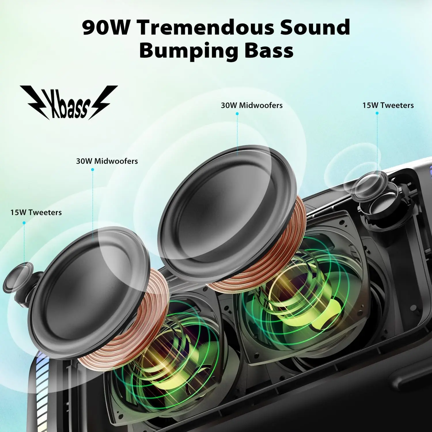 트리빗 휴대용 블루투스 스피커 90W 스톰박스 블라스트 - Portable Bluetooth Speaker Waterproof Ipx7 리뷰 및 가격